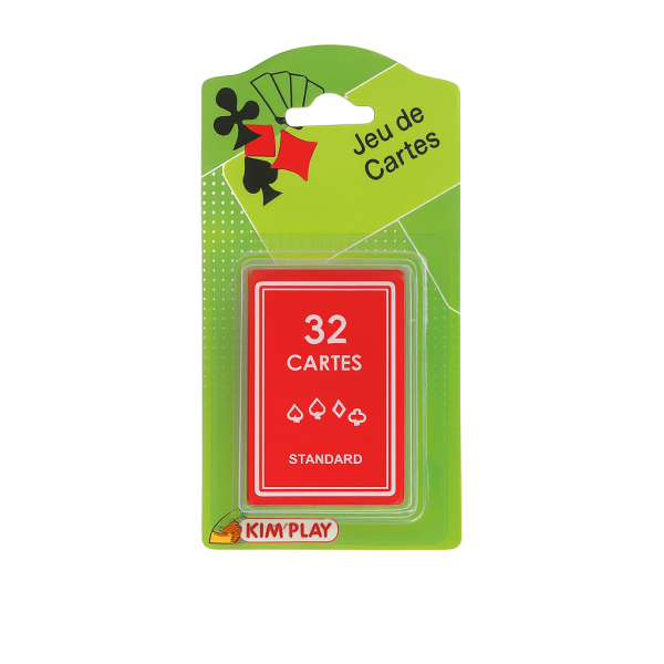 photo-Jeu de cartes - 32 cartes - Standard - Cartes plastifiées - Enfant/Adulte