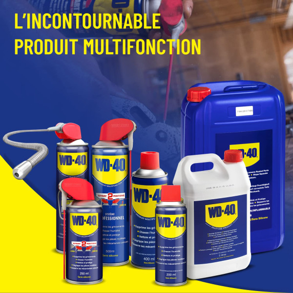 WD 40 - Dégraissant - Multifonction - Sans silicone - Avec embout - 500ml