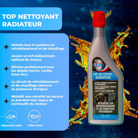 Additif - Nettoyant système refroidissement et chauffage - Radiateur - ERC - 200ml