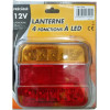 Feu arrière - LED - Orange/Rouge - Précâblé - 4 fonctions - 12V - Remorque - Caravane