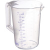 Verre doseur - Gradué - 1L - Plastique - Transparent - Anse - Bec verseur