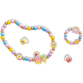 Jeu créatif - Création de bijoux en bois - Collier, bague et bracelet - Dès 4 ans - Janod