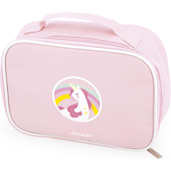 Coffret maquillage - Jouets en bois - Enfant dès 3 ans - Vanity Licorne - 10 accessoires - Janod