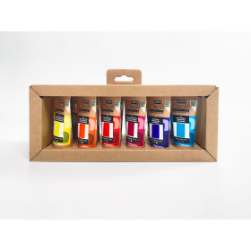 Peinture acrylique - Coffret 12 tubes de 60ml - Haute viscosité - Pébéo Origin