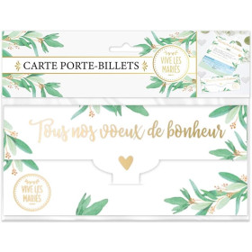 photo-Carte porte-billets - Pour mariage - Pour chèques, billets - Enveloppe incluse