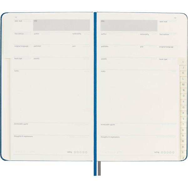 Carnet - Pour passionnés de lecteur - 13x21cm - 400 pages - Cahier passion - Moleskine
