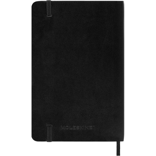 Carnet - 9x14cm - Noir - 192 pages blanches - Couverture souple - Moleskine