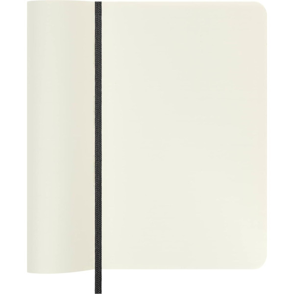 Carnet - 9x14cm - Noir - 192 pages blanches - Couverture souple - Moleskine