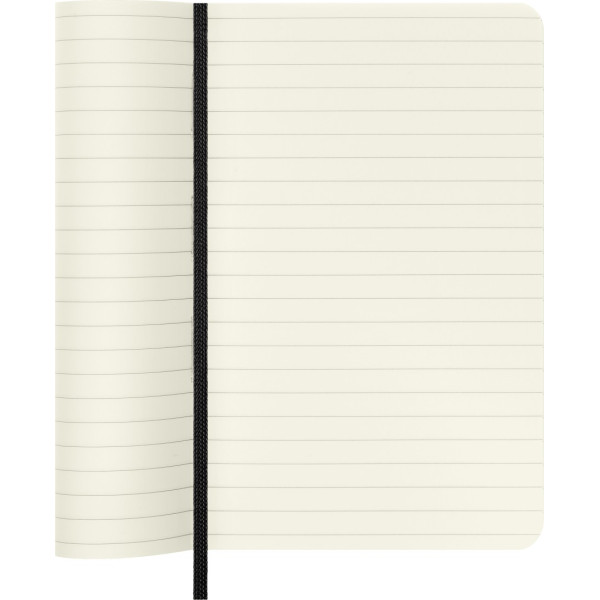 Carnet - 9x14cm - Noir - 192 pages lignées - Couverture souple - Moleskine