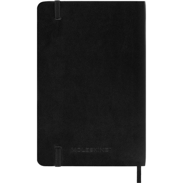Carnet - 9x14cm - Noir - 192 pages lignées - Couverture souple - Moleskine