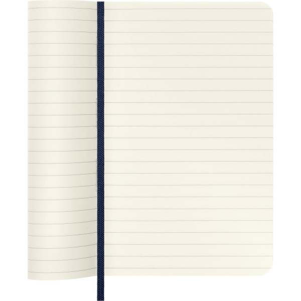 Carnet - 9x14cm - Bleu - 192 pages lignées - Couverture souple - Moleskine