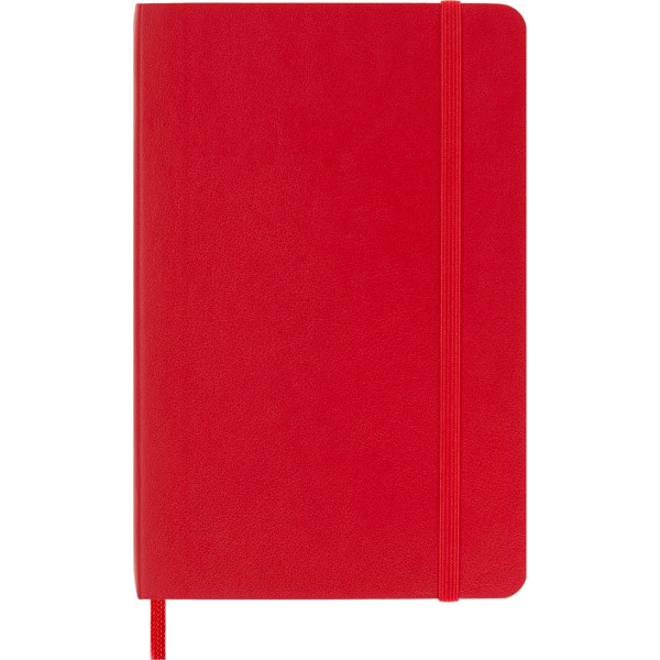 Carnet - 9x14cm - Rouge - 192 pages lignées - Couverture souple - Moleskine