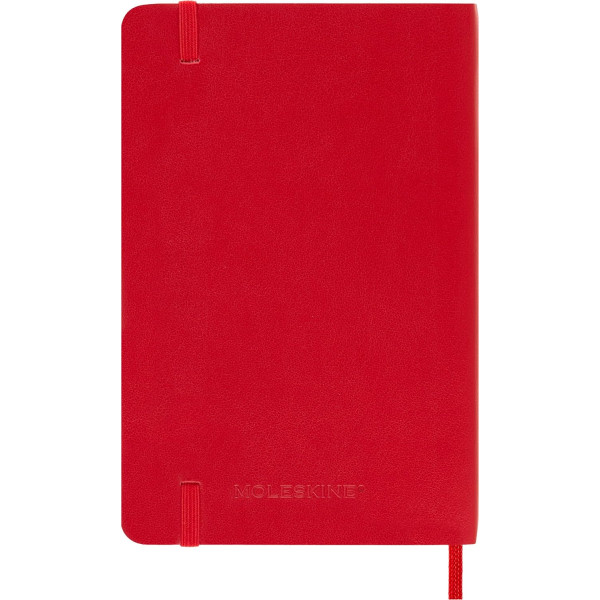 Carnet - 9x14cm - Rouge - 192 pages lignées - Couverture souple - Moleskine