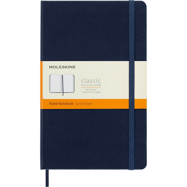 photo-Carnet - 13x21cm - Bleu - 240 pages lignées - Couverture rigide - Moleskine