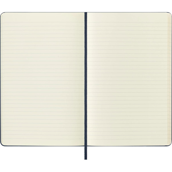 Carnet - 13x21cm - Bleu - 240 pages lignées - Couverture rigide - Moleskine