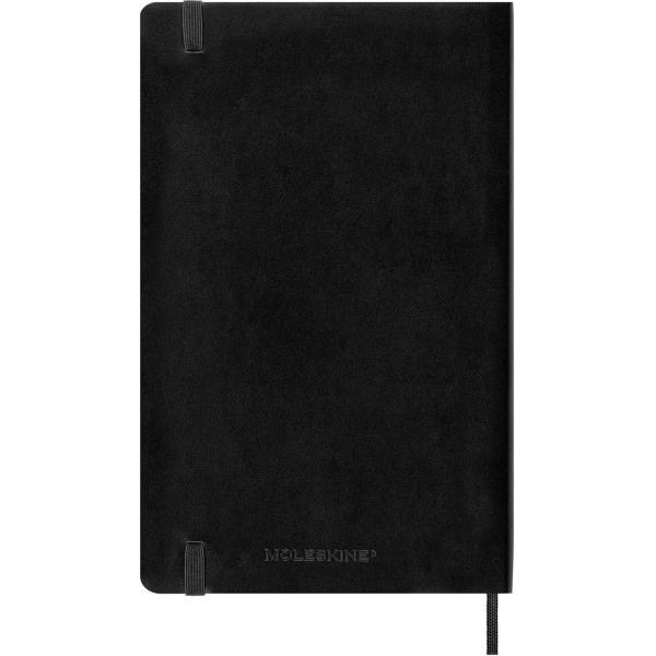 Carnet - 13x21cm - Noir - 192 pages blanches - Couverture souple - Moleskine