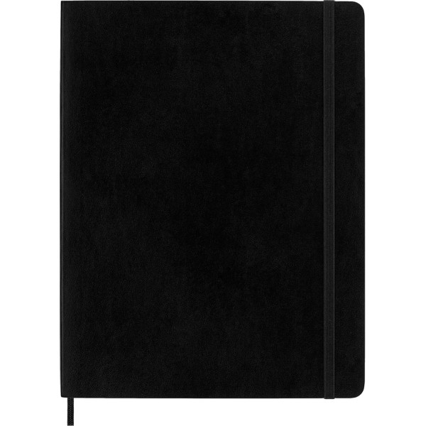 Carnet - 19x25cm - Noir - 192 pages lignées - Couverture souple - Moleskine