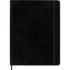 Carnet - 19x25cm - Noir - 192 pages lignées - Couverture souple - Moleskine