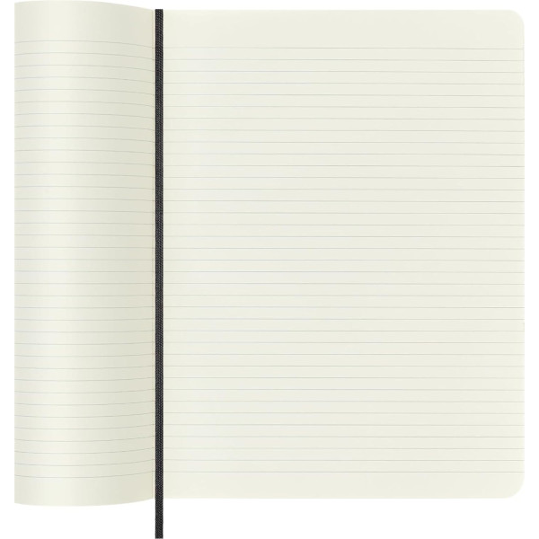 Carnet - 19x25cm - Noir - 192 pages lignées - Couverture souple - Moleskine
