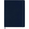 Carnet - 19x25cm - Bleu - 192 pages lignées - Couverture rigide - Moleskine