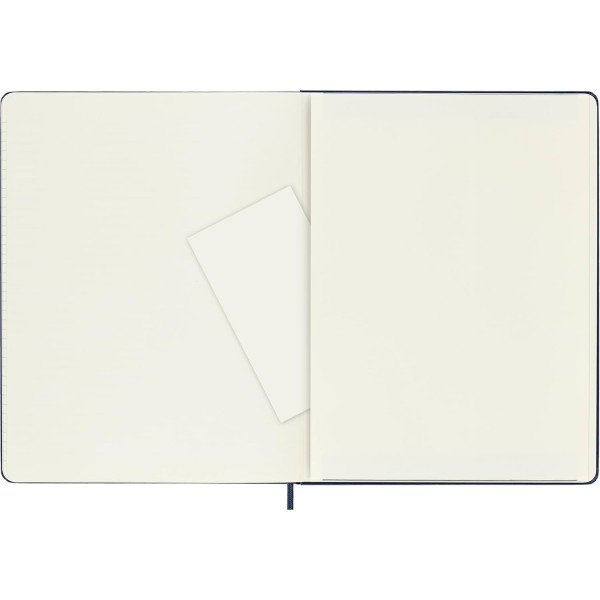 Carnet - 19x25cm - Bleu - 192 pages lignées - Couverture rigide - Moleskine