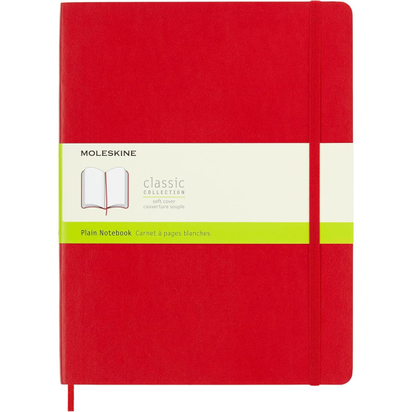 phoot-Carnet - 19x25cm - Rouge - 192 pages blanches - Couverture souple - Moleskine