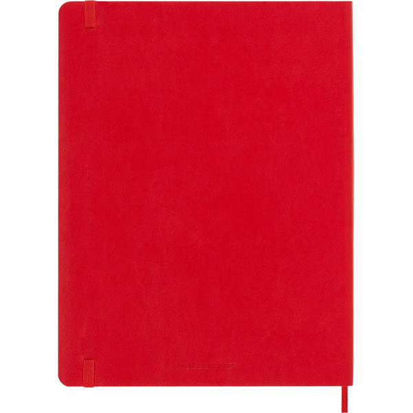 Carnet - 19x25cm - Rouge - 192 pages blanches - Couverture souple - Moleskine