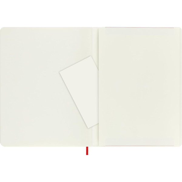Carnet - 19x25cm - Rouge - 192 pages blanches - Couverture souple - Moleskine