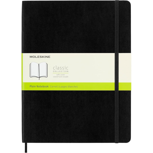 photo-Carnet - 19x25cm - Noir - 192 pages blanches - Couverture souple - Moleskine