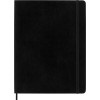 Carnet - 19x25cm - Noir - 192 pages blanches - Couverture souple - Moleskine