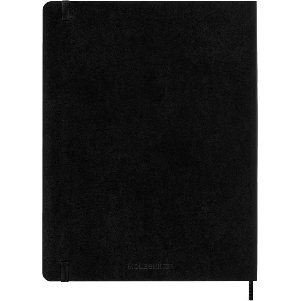 Carnet - 19x25cm - Noir - 192 pages blanches - Couverture souple - Moleskine