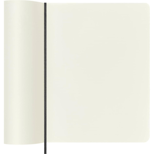 Carnet - 19x25cm - Noir - 192 pages blanches - Couverture souple - Moleskine