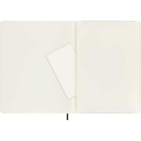 Carnet - 19x25cm - Noir - 192 pages blanches - Couverture souple - Moleskine