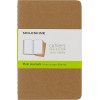 photo-3 carnets - 9x14cm - Kraft - 80 pages blanches - Couverture souple - Moleskine