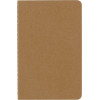 3 carnets - 9x14cm - Kraft - 80 pages blanches - Couverture souple - Moleskine