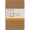 photo-3 carnets - 9x14cm - Kraft - 80 pages lignées - Couverture souple - Moleskine