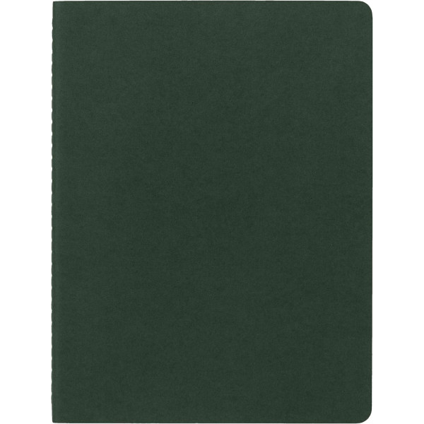 3 carnets - 19x25cm - Vert - 120 pages blanches - Couverture souple - Moleskine
