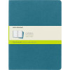 photo-3 carnets - 19x25cm - Turquoise - 120 pages blanches - Couverture souple - Moleskine