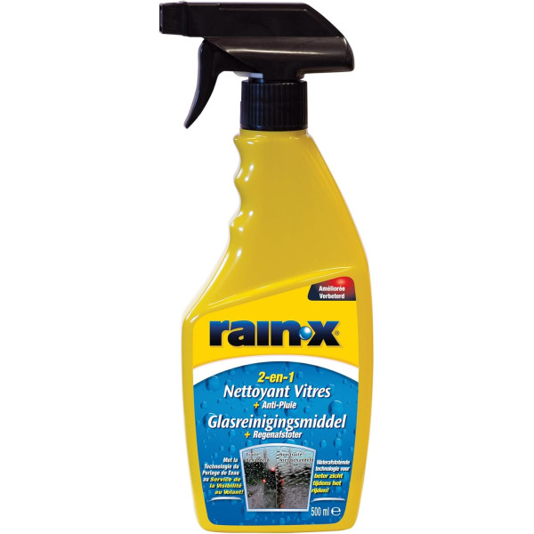 photo-Produit nettoyant pour vitres - Action anti-pluie - Visibilité optimale - Rain-X - 500ml