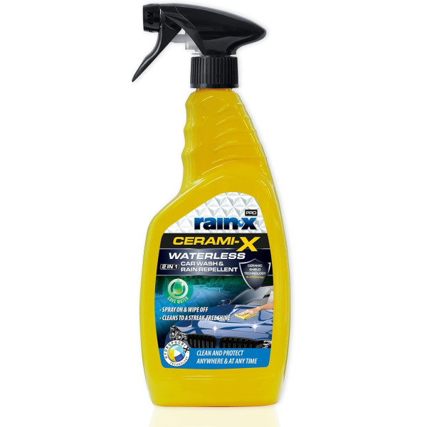 photo-Produit nettoyant - Carrosserie - Sans eau - Anti-pluie - Protège - Rain-X Cerami-X - 750ml
