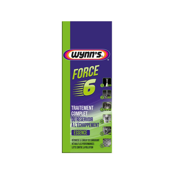 photo-Additif - Moteur essence - Nettoyant moteur 6 en 1 - Traitement complet - Wynn's - Force 6