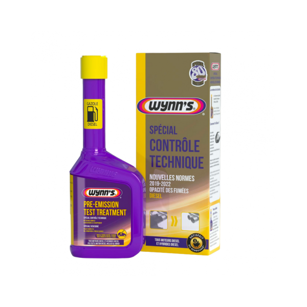 photo-Additif - Traitement nettoyant intégral du système - Diesel - Avant contrôle technique - Wynn's