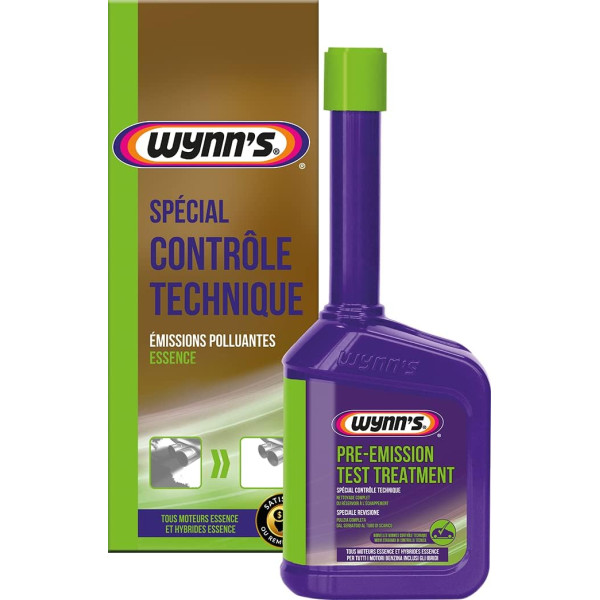 photo-Additif - Traitement nettoyant intégral du système - Essence - Avant contrôle technique - Wynn's