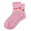 photo-Chaussettes - Femme - Rose avec paillettes - Princesse - Taille 36/42 - Humour - Cadeau
