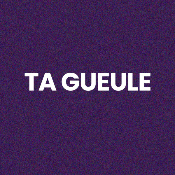 Chaussettes - Femme - Violet avec paillettes - Ta gueule - Taille 36/42 - Humour - Cadeau