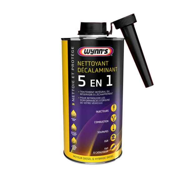 photo-Additif - Nettoyant décalaminant - Diesel - 5en1 - Injecteurs, soupapes - Wynn's