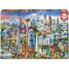 photo-Puzzle - Les symboles des USA - 1500 pièces - 85x60cm - Dès 14 ans - Educa