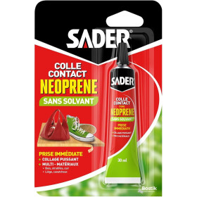 photo-Colle - Extra-forte - Néoprène sans solvant - Tous matériaux - Sans odeur - Sader - 30ml