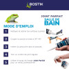 Joint pour salle de blanc - Blanc - Silicone - Anti-moisissures - Etanchéité - Bostik