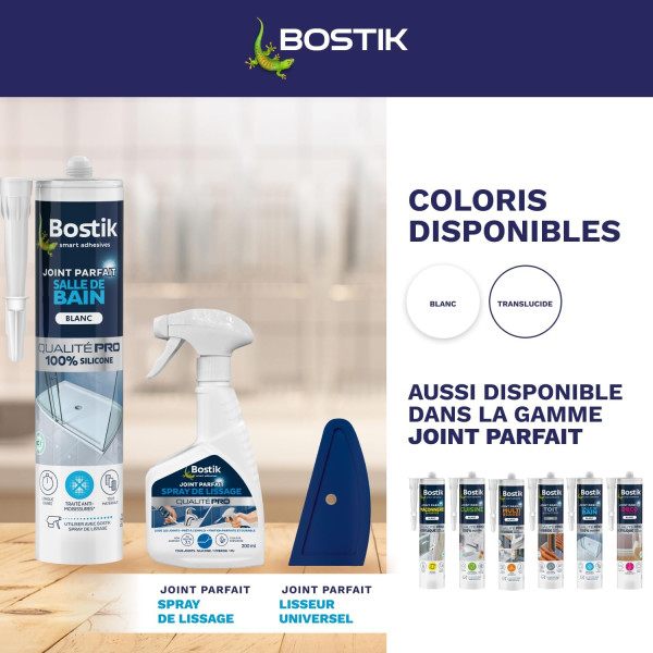 Joint pour toit et gouttière - Noir - Hybride polymère - Résistant - Extérieur - Bostik